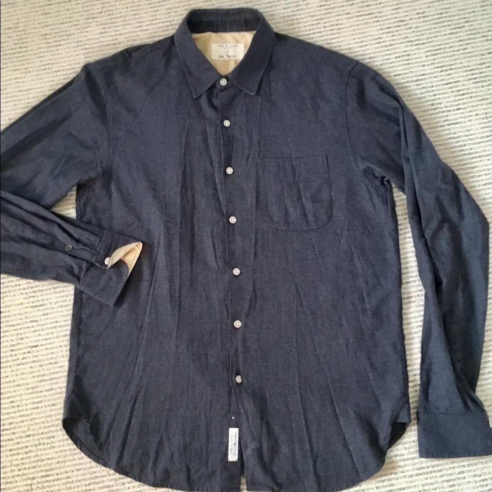 Rag & Bone men soft cotton shirt size M